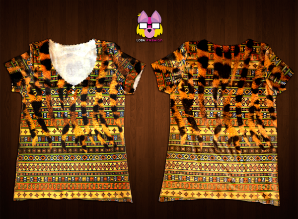 Blusa com botões na gola - Ethnical Jaguar