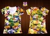 Blusa com botões na gola - Summer Flowery