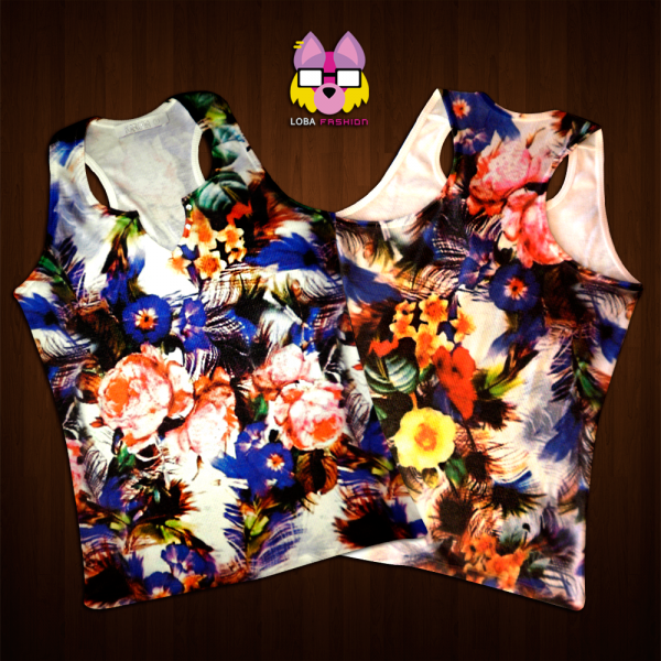 Regata com Strass na Gola - Flowery Feathers