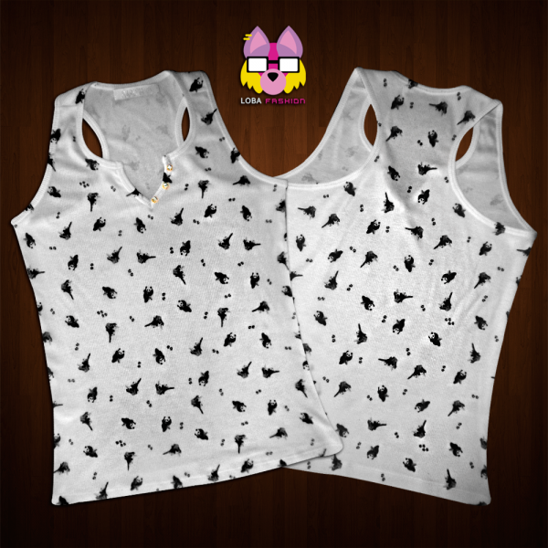 Regata com Strass na Gola - Cute Pandas