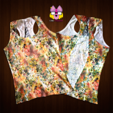Regata de Renda nas Costas - Flowery Jaguar